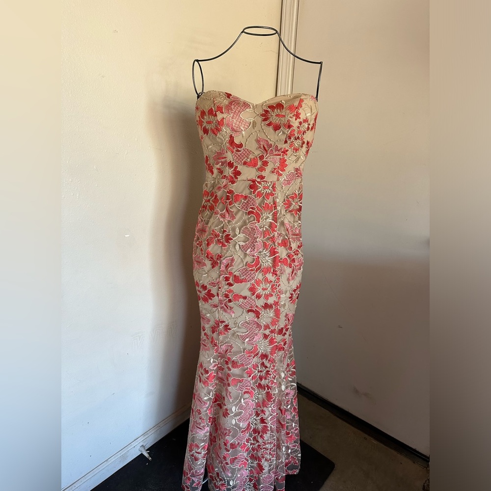 Flower prom dress